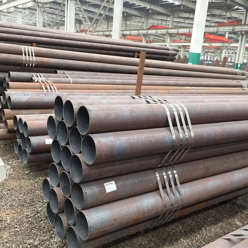 Producción de tubos redondos sin costura de acero suave de precisión